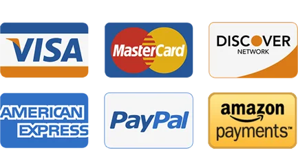Secure Payment Methods - Visa, Mastercard, PayPal